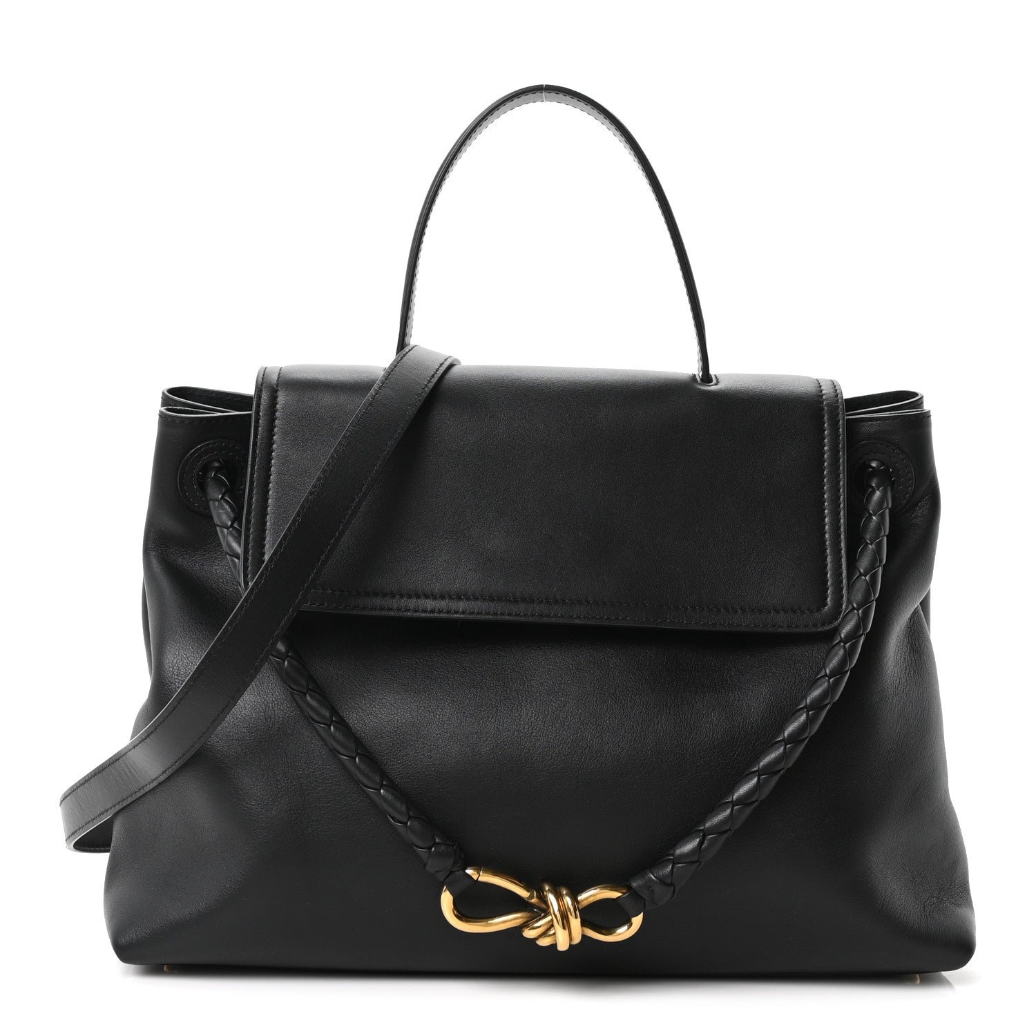 Bottega Veneta Bottega Veneta Silky Calfskin Medium Ciao Ciao Black