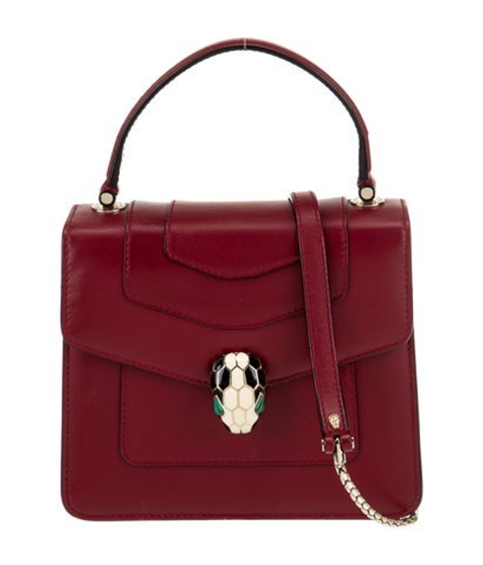 Bvlgari Leather Top Handle Bag