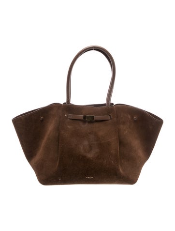 Suede New York Tote Bag Large