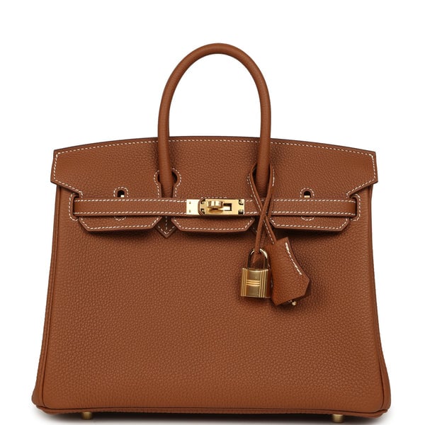 Hermes Hermes Birkin 25 Gold Togo Gold Hardware