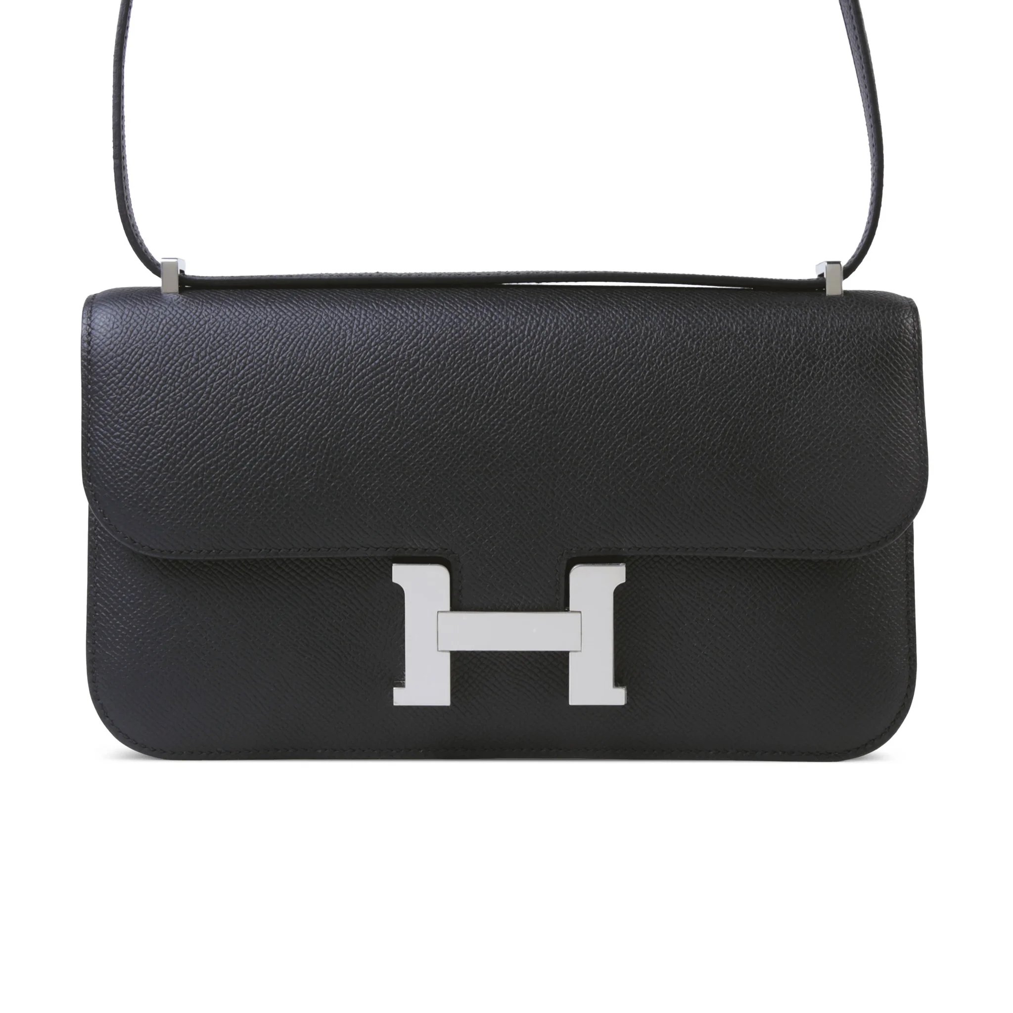 Brand New ( Rank N ) HERMÈS Constance Elan Noir (89) Epsom Palladium hardware K (2025)