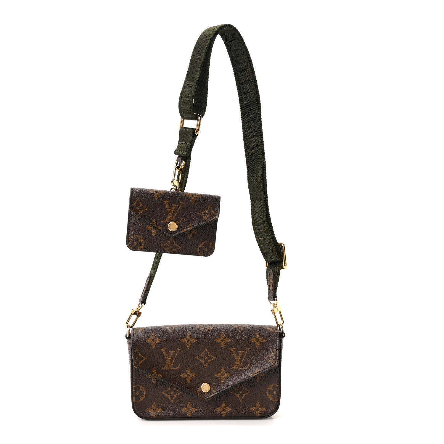 Louis Vuitton Monogram Felicie Strap & Go Kaki