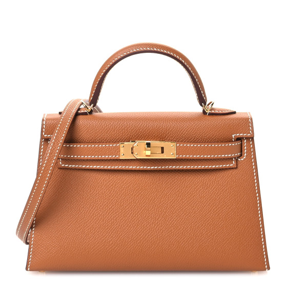 Hermes Epsom Mini Kelly Sellier 20 Gold