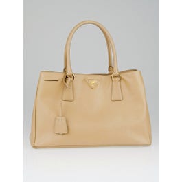 Prada Prada Sabbia Saffiano Lux Leather Small Tote Bag BN1874