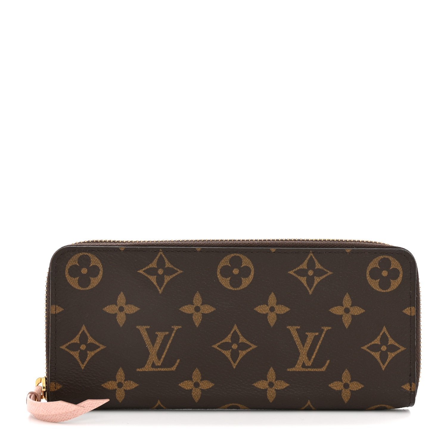 Louis Vuitton Monogram Clemence Wallet Rose Ballerine