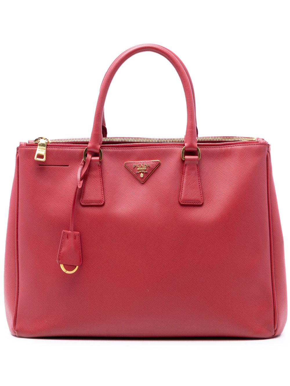2010-2026 Large Saffiano Lux Galleria Double Zip satchel