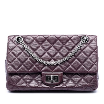 Calf Leather Quilted Aged Calfskin Reissue 2.55 Double Flap