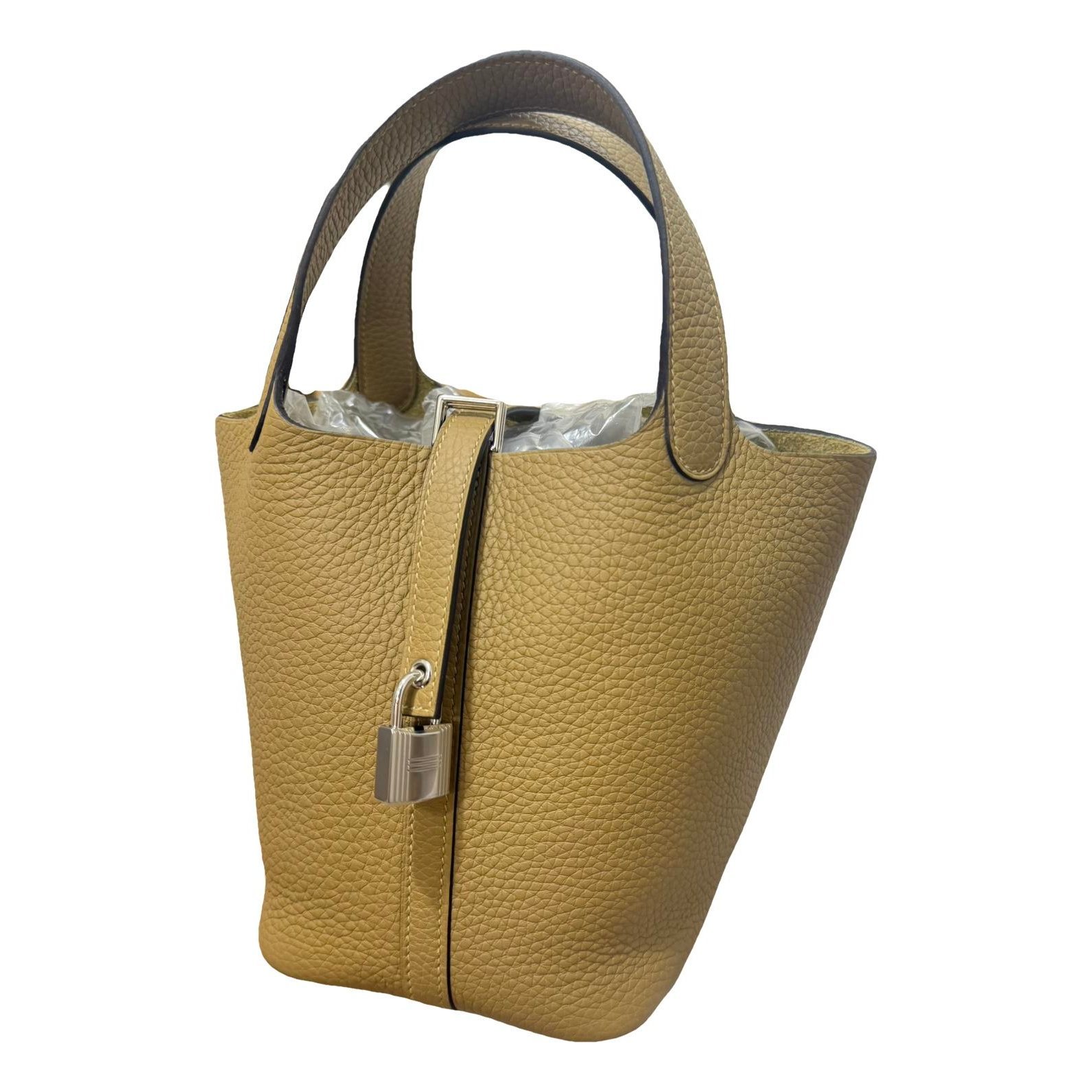 Picotin leather tote