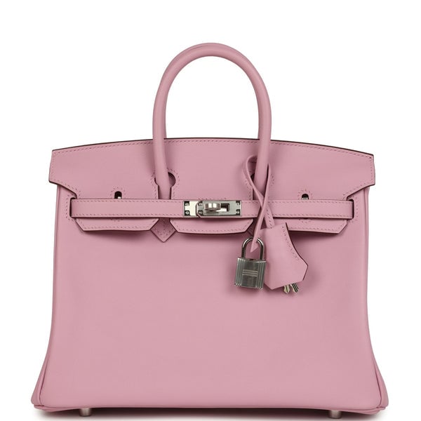Hermes Hermes Birkin 25 Mauve Sylvestre Swift Palladium Hardware