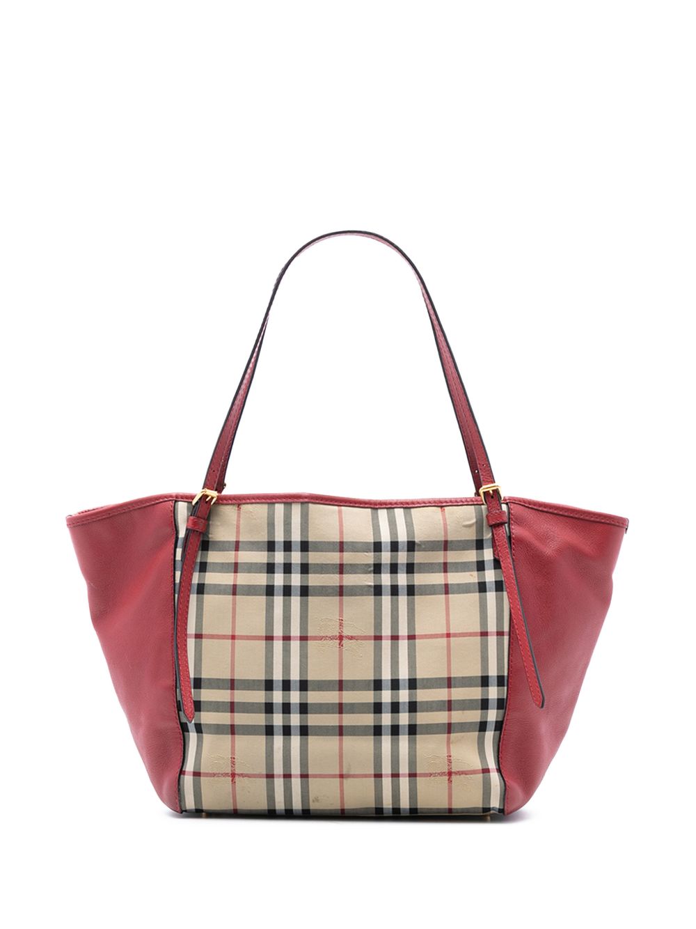 2000-2017 Small Haymarket Check Canvas and Leather Canterbury tote bag