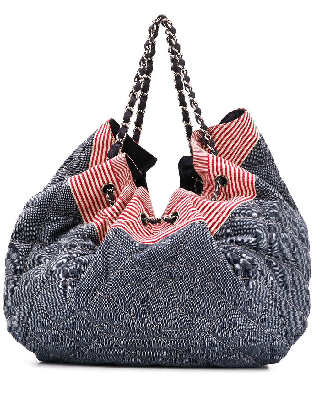2008-2009 CC diamond-quilted tote bag