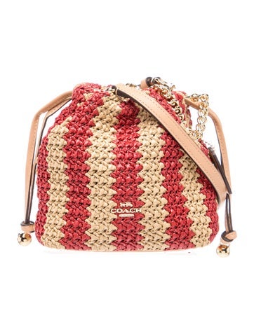 Raffia Bucket Bag