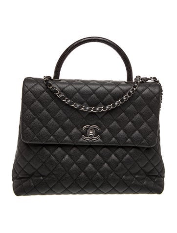 Large Coco Handle Bag w/ Chain