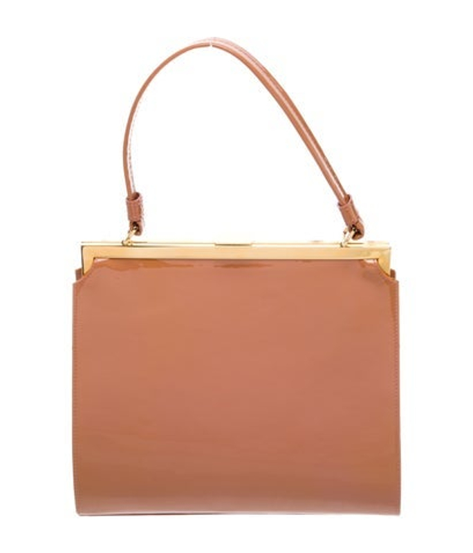 Mansur Gavriel Gavriel Patent Leather Top Handle Bag