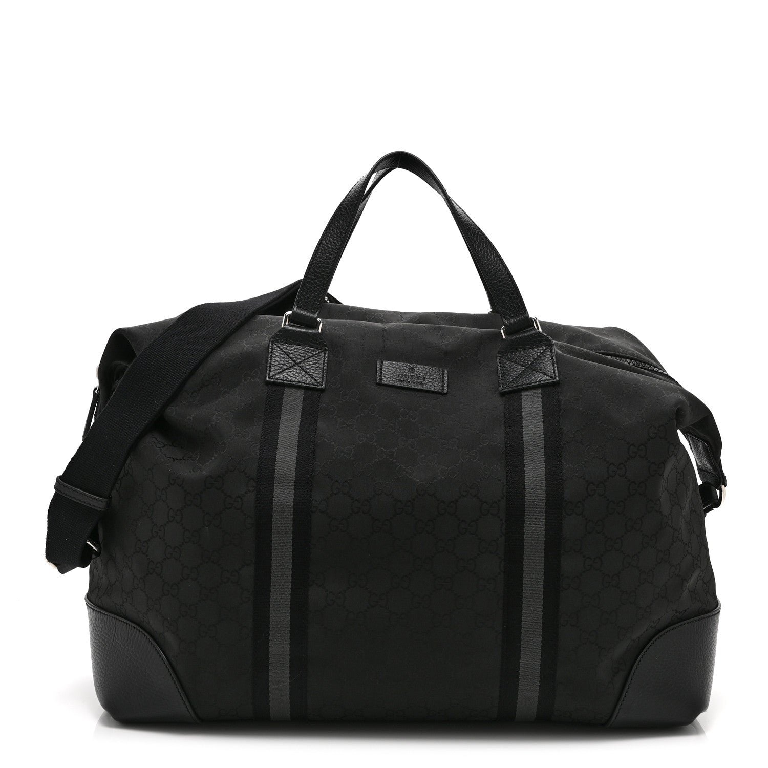 Gucci Nylon Monogram XL Duffle Bag Black