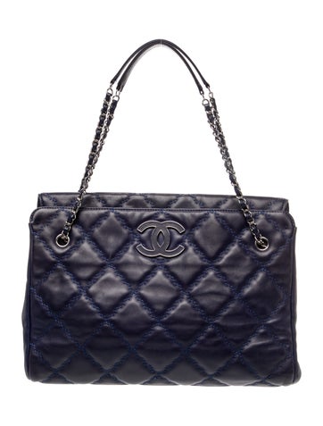 Large Double Stitch Hamptons Shopping Tote