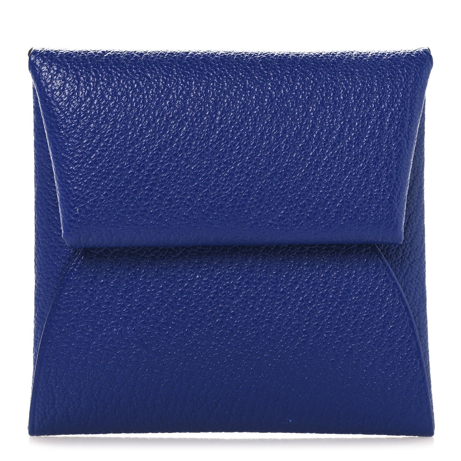 Hermes Chevre Mysore Bastia Coin Purse Bleu Electrique
