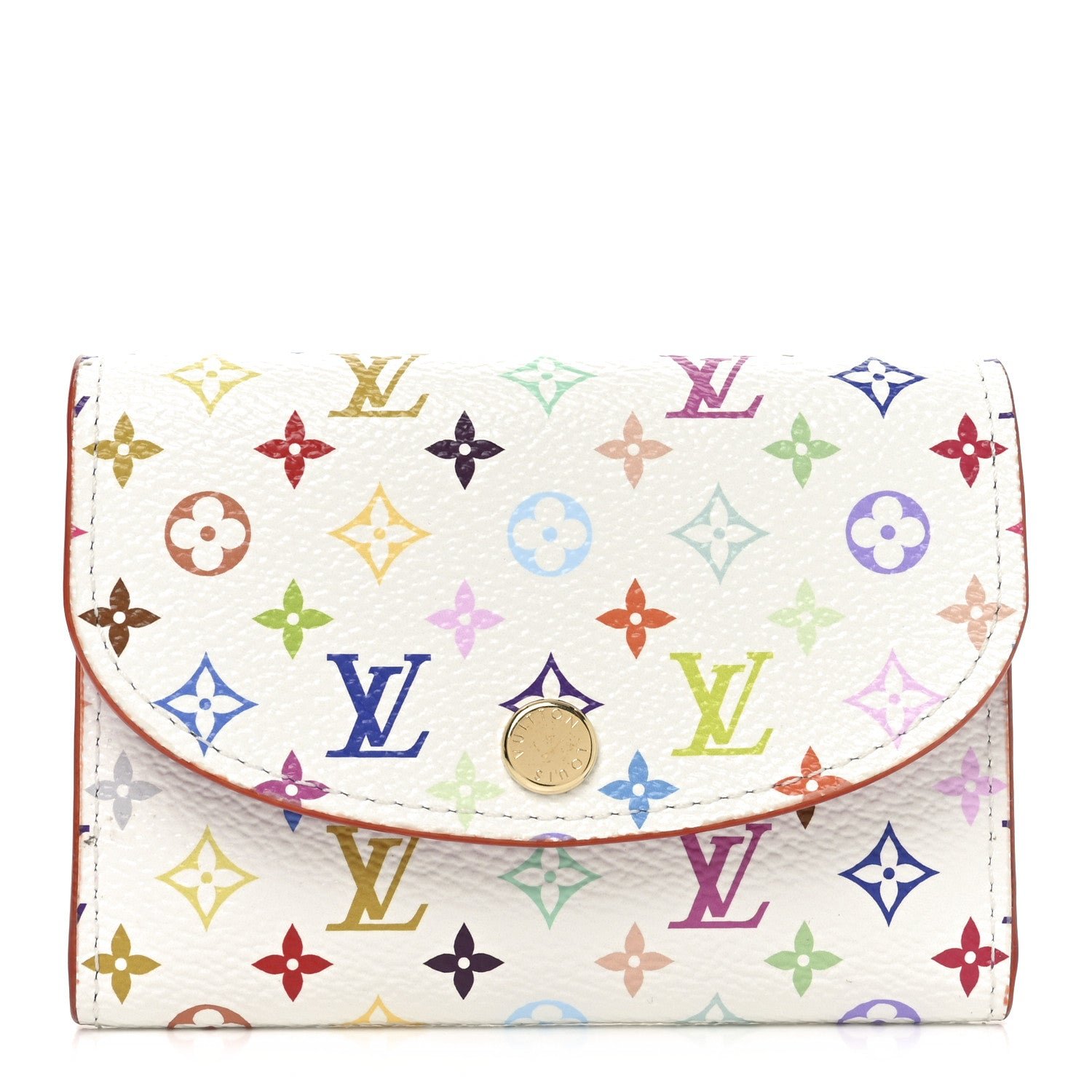 Louis Vuitton LV X TM Monogram Multicolor Rosalie Coin Purse White Kawaii Pink