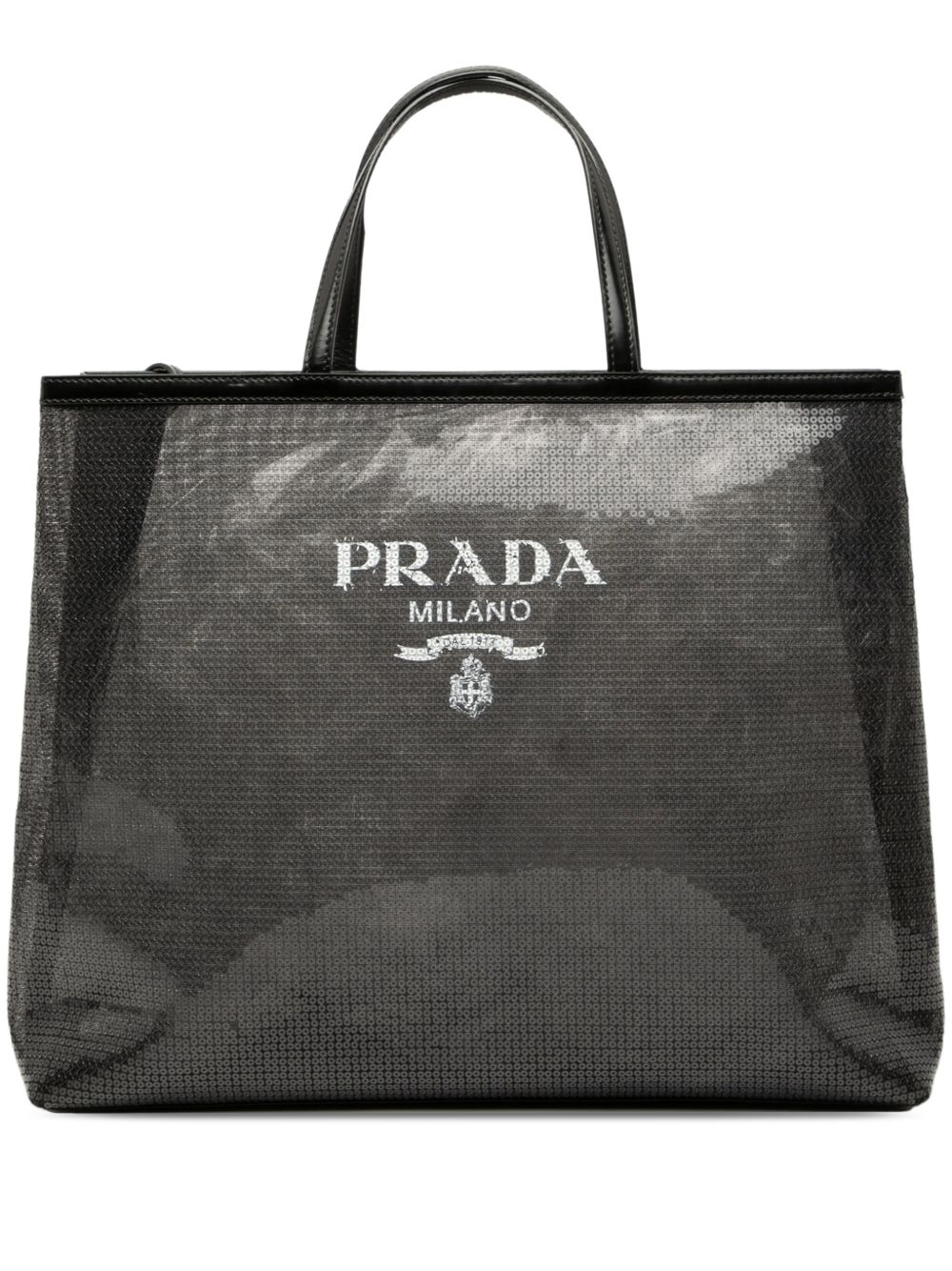 2013-2025 Large Sequined Mesh Logo tote bag