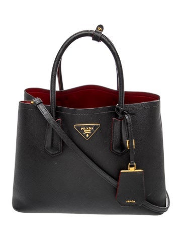 Enameled Metal Triangle Double Bag Medium