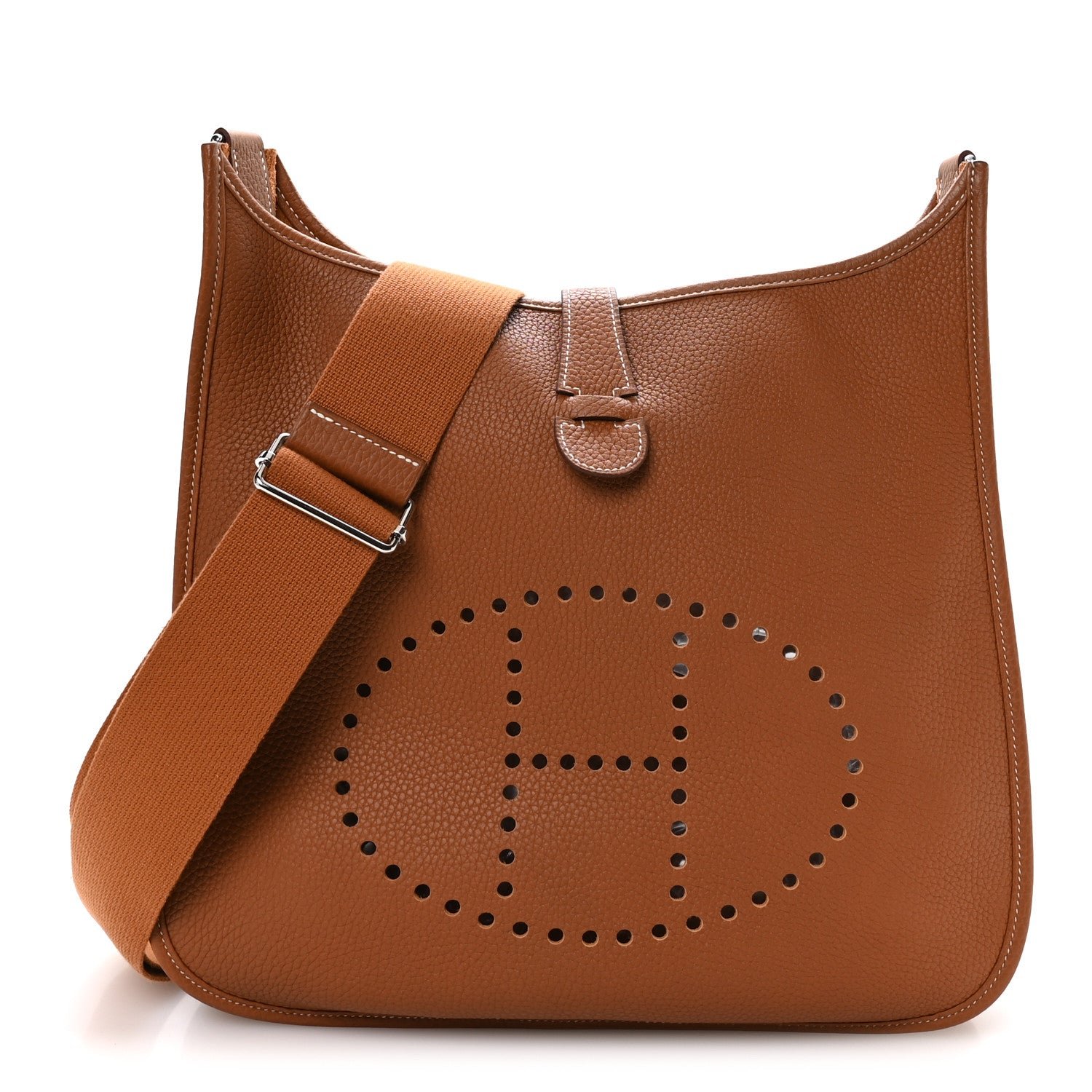 Hermes Taurillon Clemence Evelyne III GM Gold