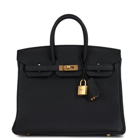 Hermes Hermes Special Order (HSS) Birkin 25 Black Verso Togo Brushed Gold Hardware