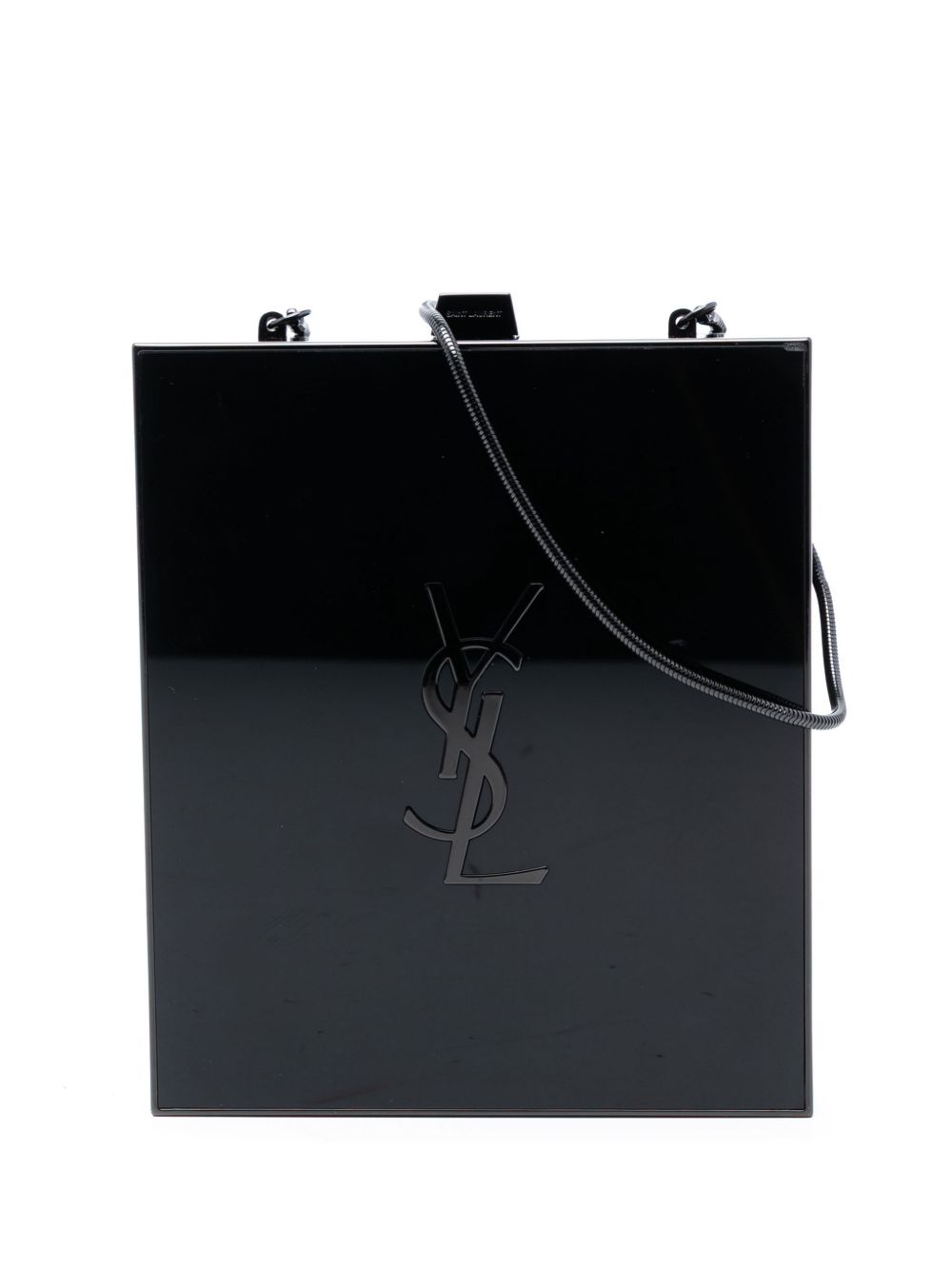 2017 Acrylic Tuxedo Box Clutch on Chain crossbody bag