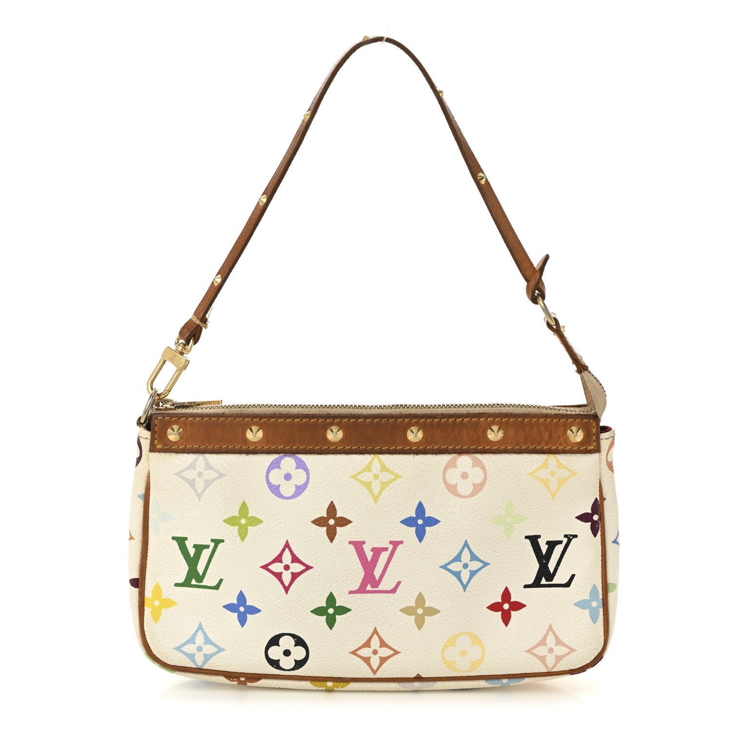 Louis Vuitton Louis Vuitton Monogram Multicolor Pochette Accessories White