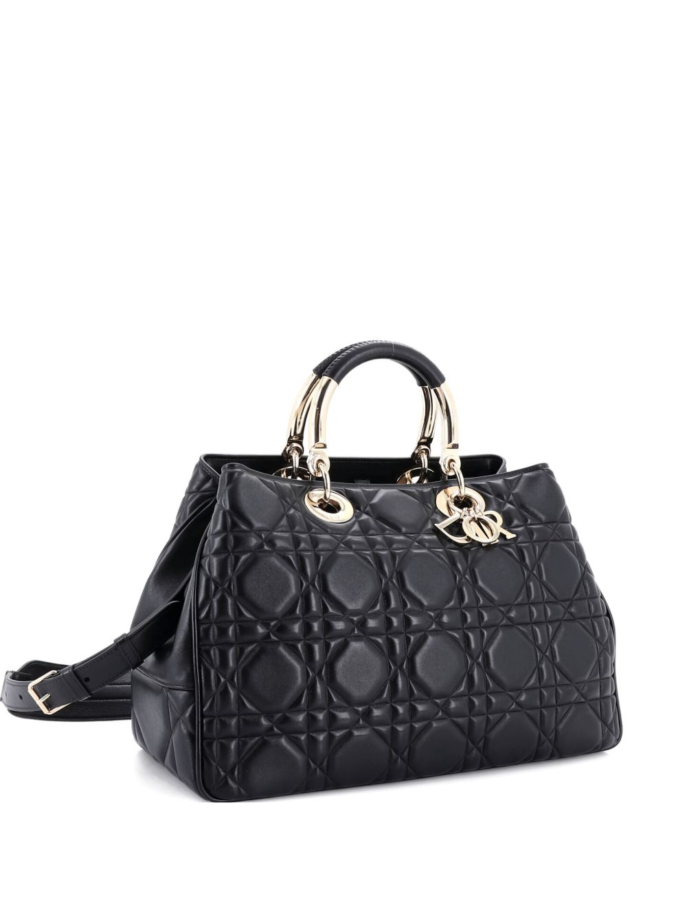 Lady 95.22 Bag Cannage Embossed Leather Large tote bag
