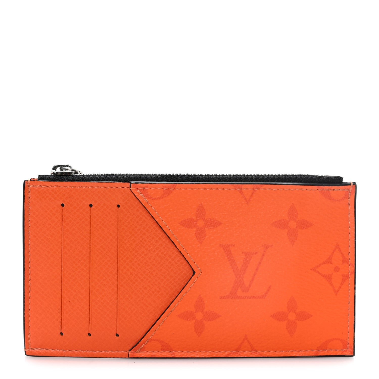Louis Vuitton Taigarama Coin Card Holder Orange