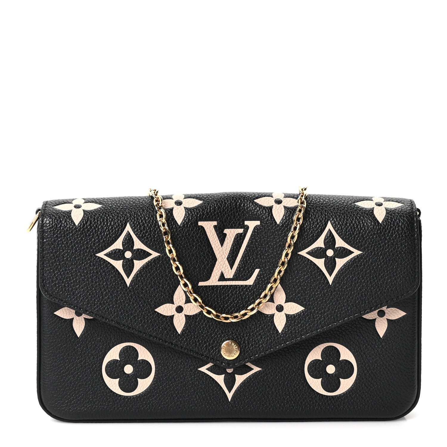 Empreinte Monogram Giant Felicie Pochette Black Beige