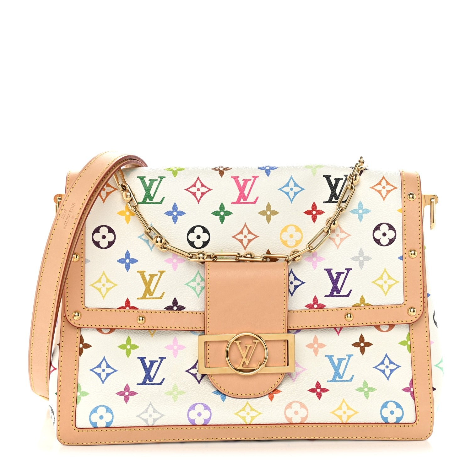 Louis Vuitton LV X TM Monogram Multicolor Dauphine Soft GM White