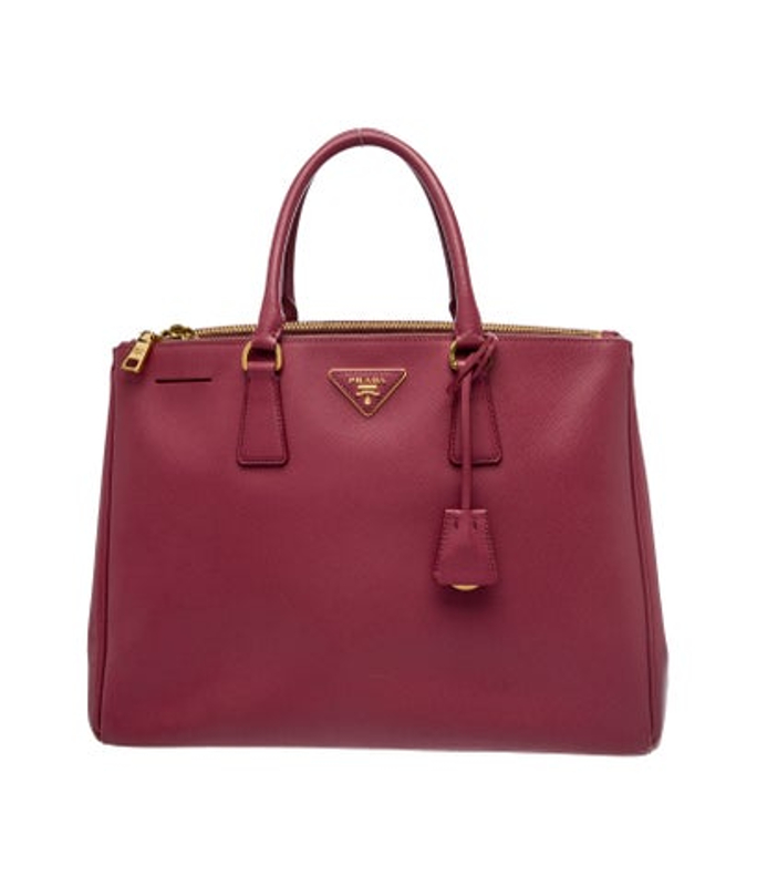 Prada Saffiano Leather Galleria Double Zip Large