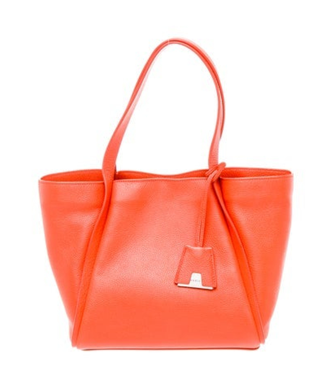 Akris Leather Top Handle Bag