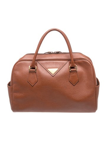 Leather Top Handle Bag