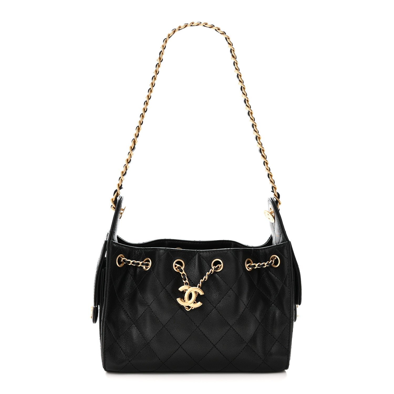 Chanel Caviar Quilted Mini Chanel 25 Handbag Black