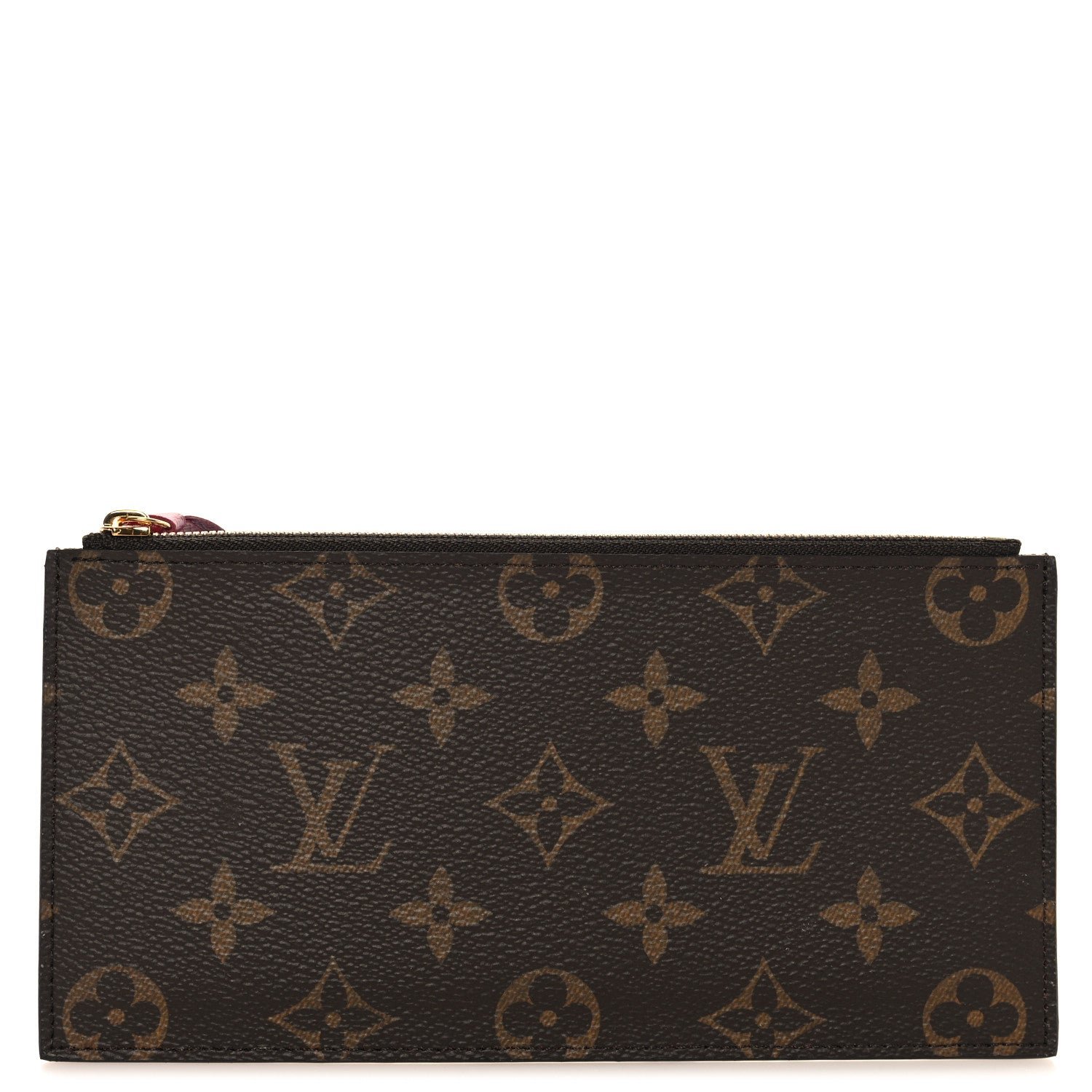 Louis Vuitton Monogram Felicie Chain Wallet Zippered Insert Fuchsia