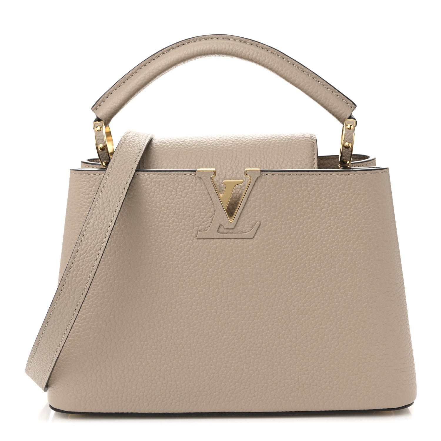 Louis Vuitton Taurillon Capucines BB Galet