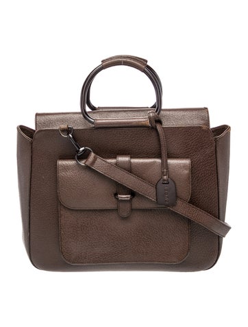 Leather Top Handle Bag Vintage