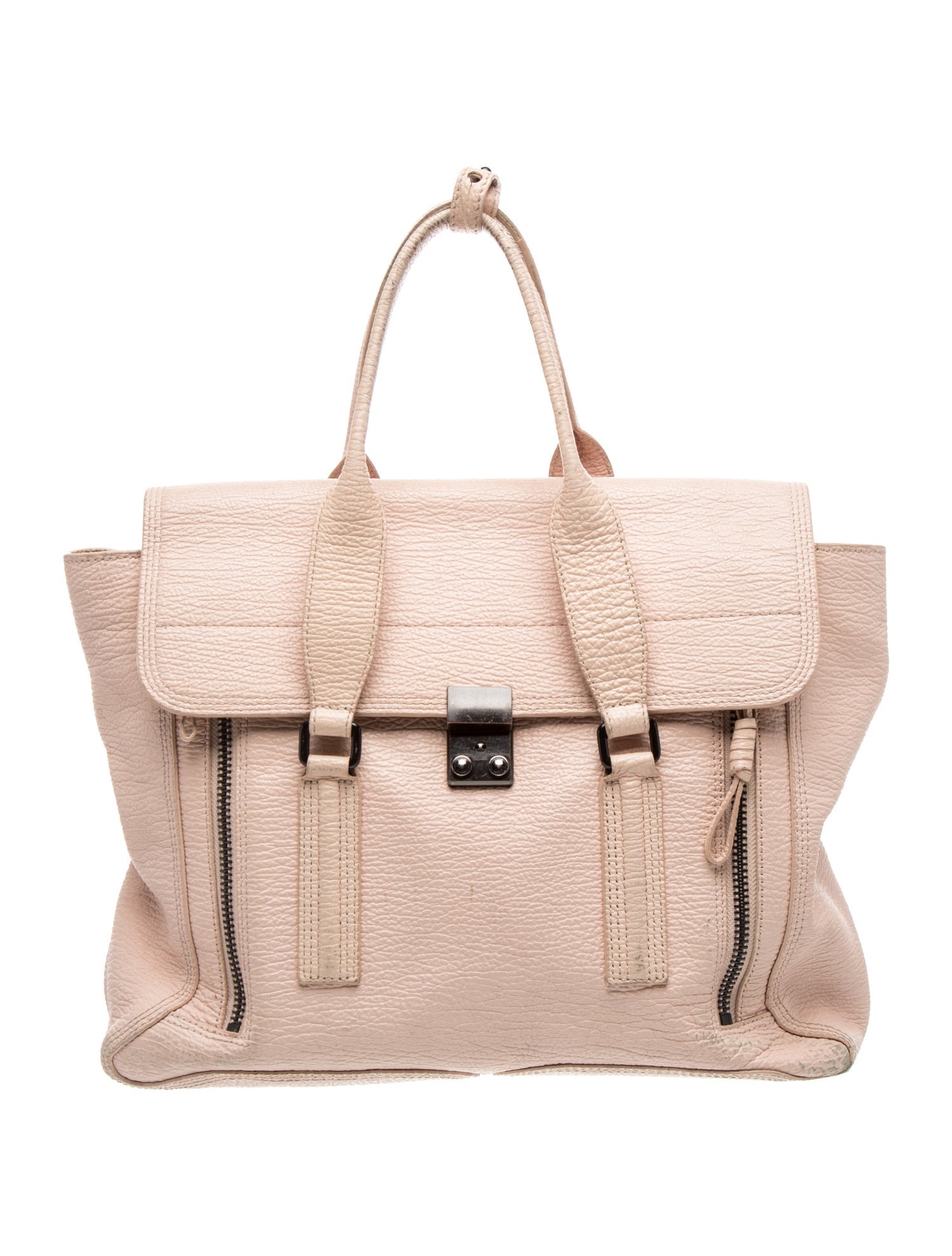Leather Top Handle Bag