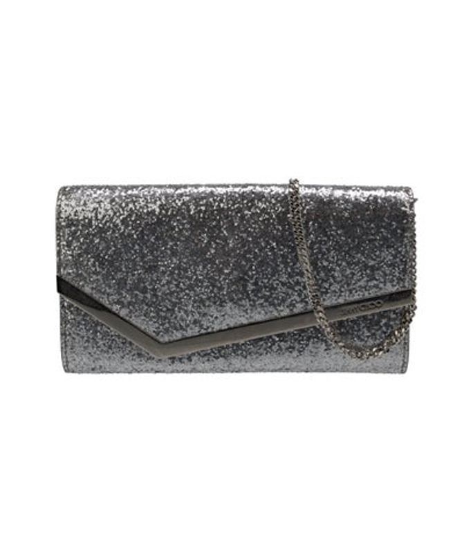 Jimmy Choo Choo Glitter Clutch