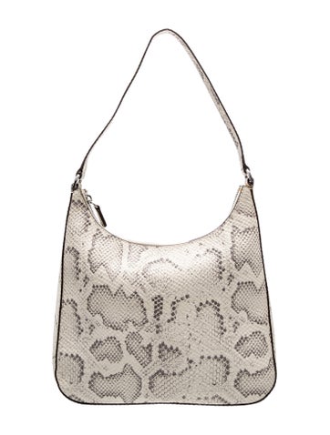 Embossed Leather Shoulder Bag