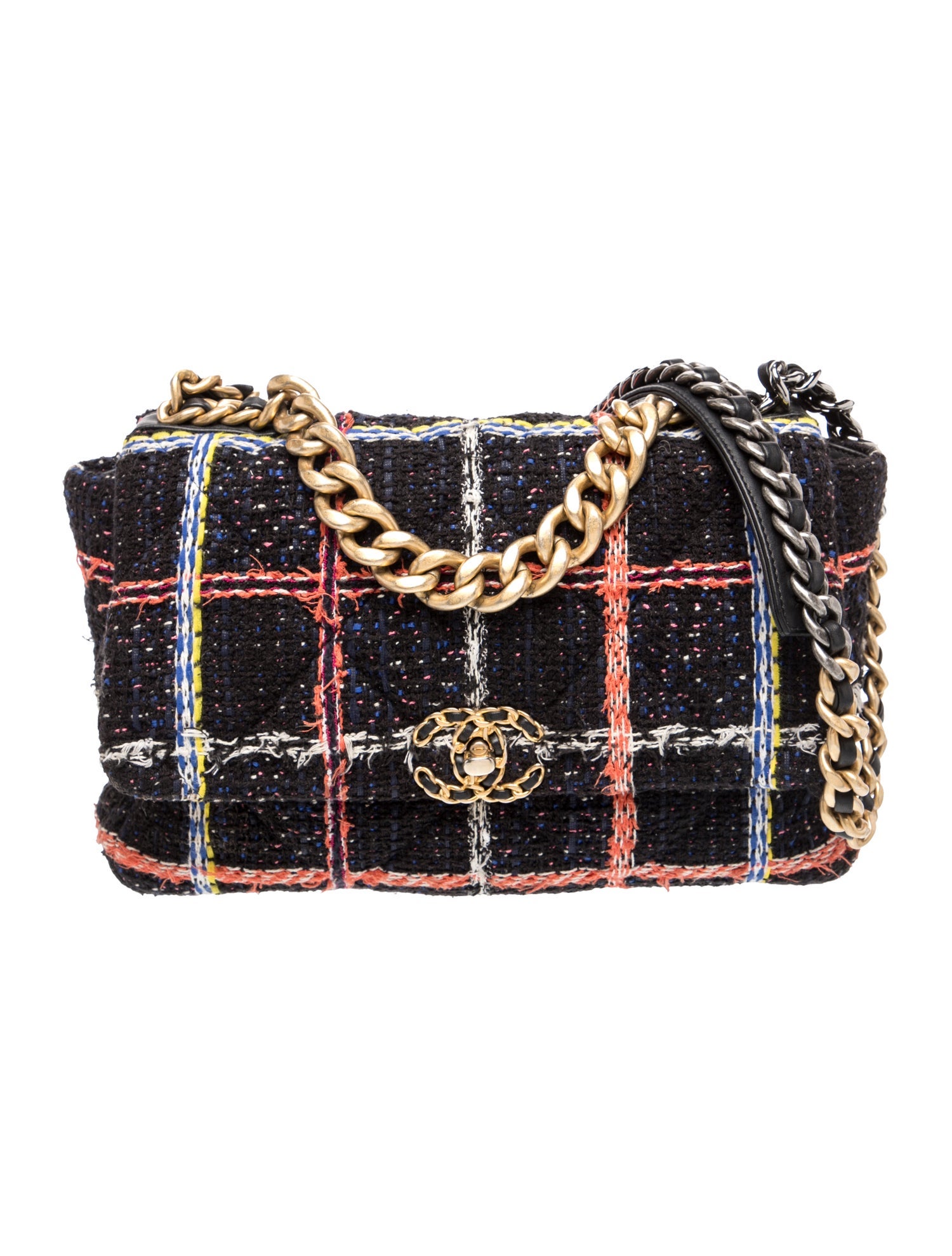 Chanel Large Tweed 19 Flap Bag
