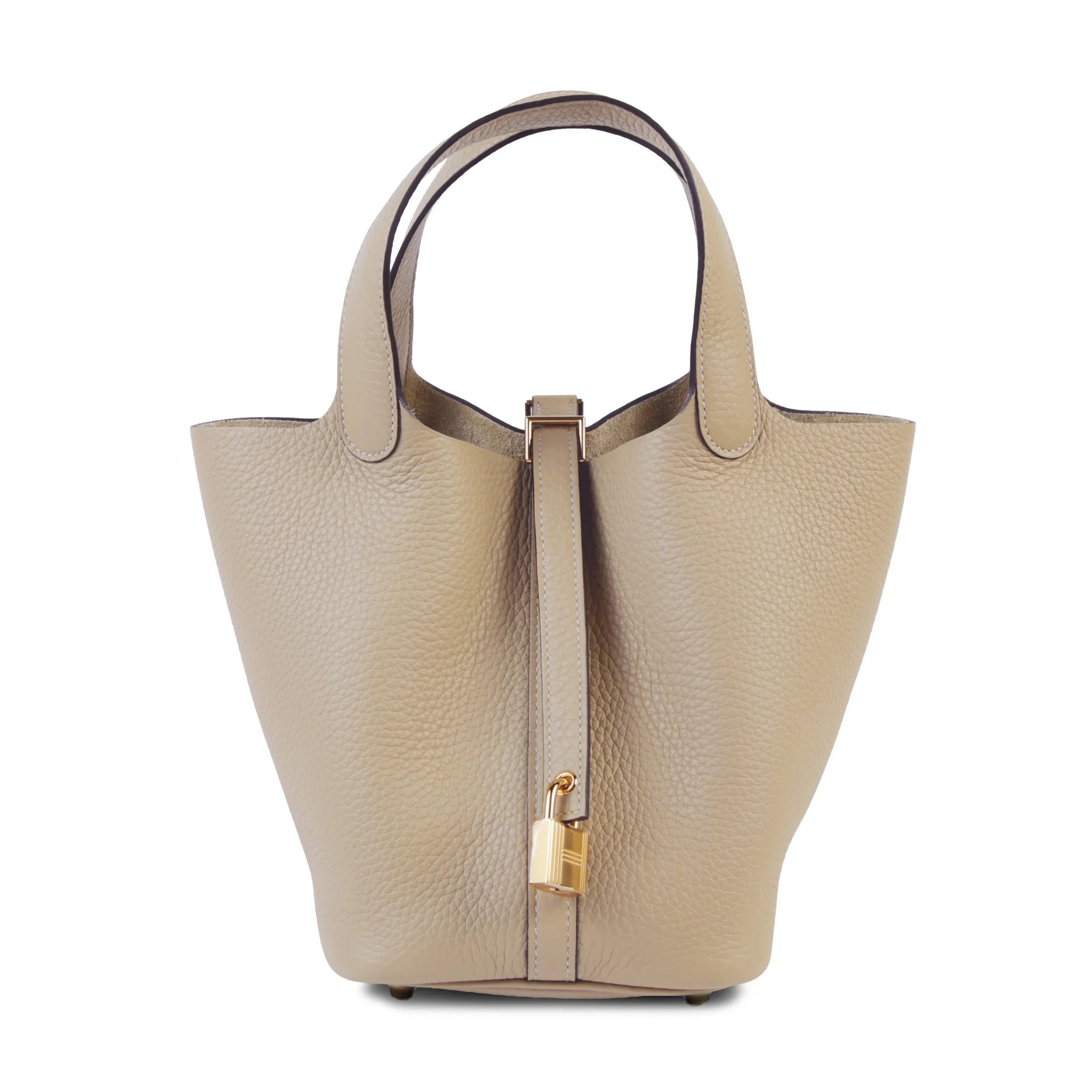 Brand New ( Rank N ) HERMÈS Picotin Lock PM Trench (S2) Clemence Gold hardware K (2025)
