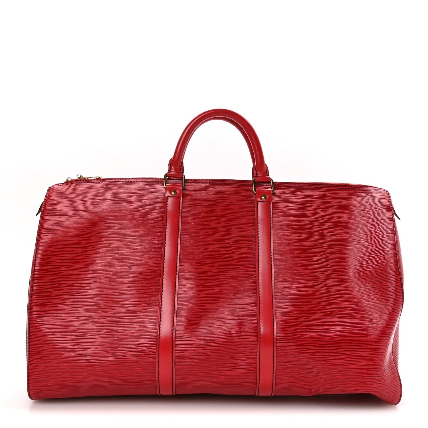 Louis Vuitton Epi Keepall 50 Castillan Red