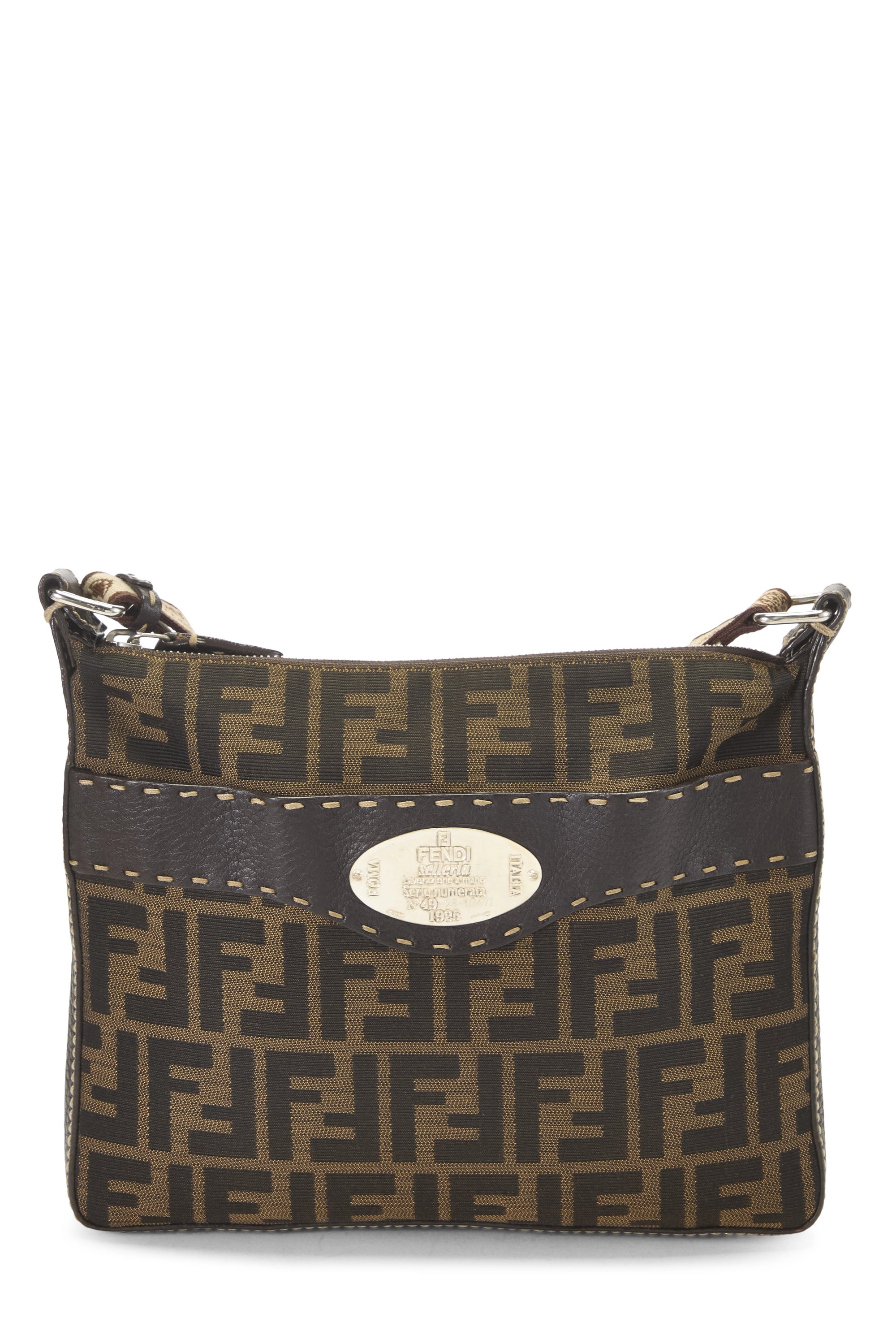 Brown Zucca Canvas Selleria Messenger