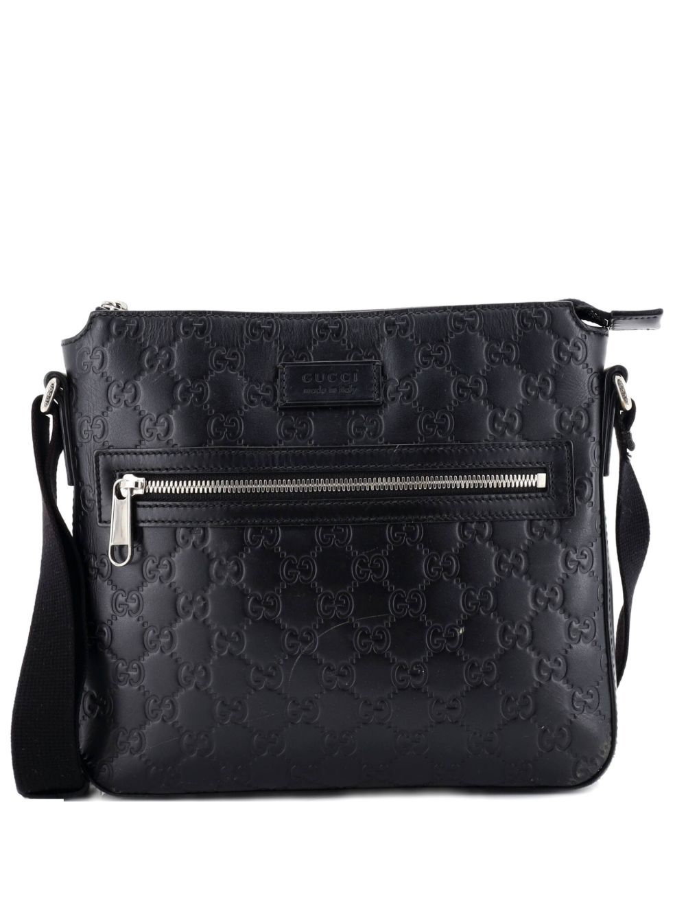 Signature Zip Messenger Bag Guccissima Leather Small crossbody bag