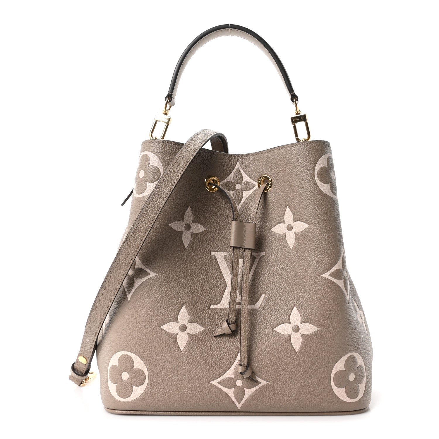 Louis Vuitton Empreinte Monogram Giant Neonoe MM Tourterelle Creme
