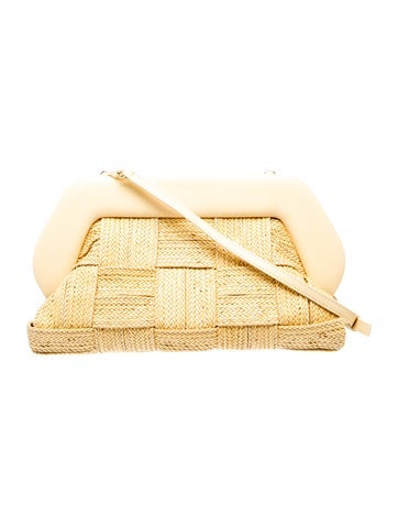 Themoire Raffia Shoulder Bag