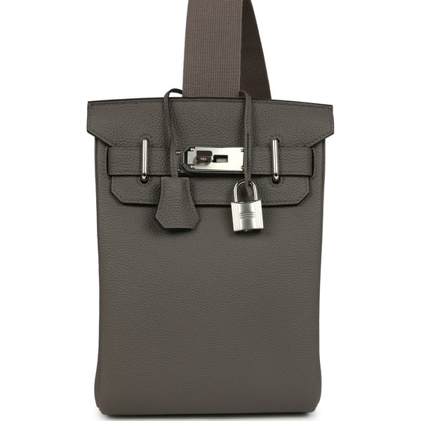 Hermes Hermes HAC A Dos PM Backpack Etain Togo Palladium Hardware